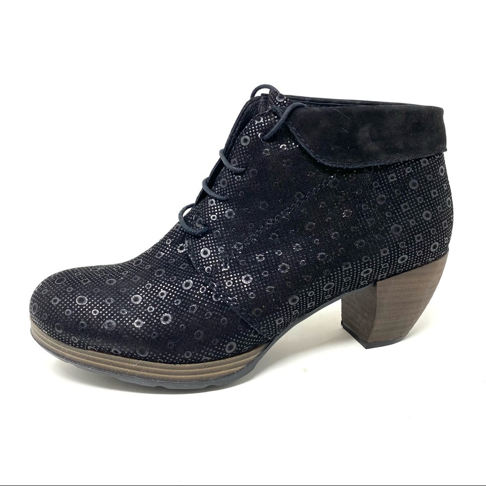 Wolky Jacquerie black drops leather boots